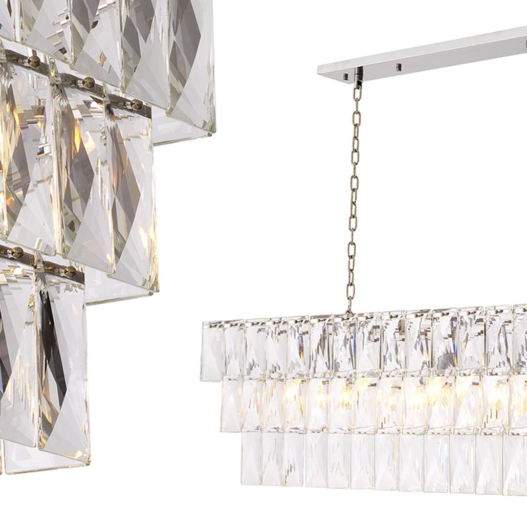 Люстра Eichholtz Chandelier Amazone Rectangular Silver