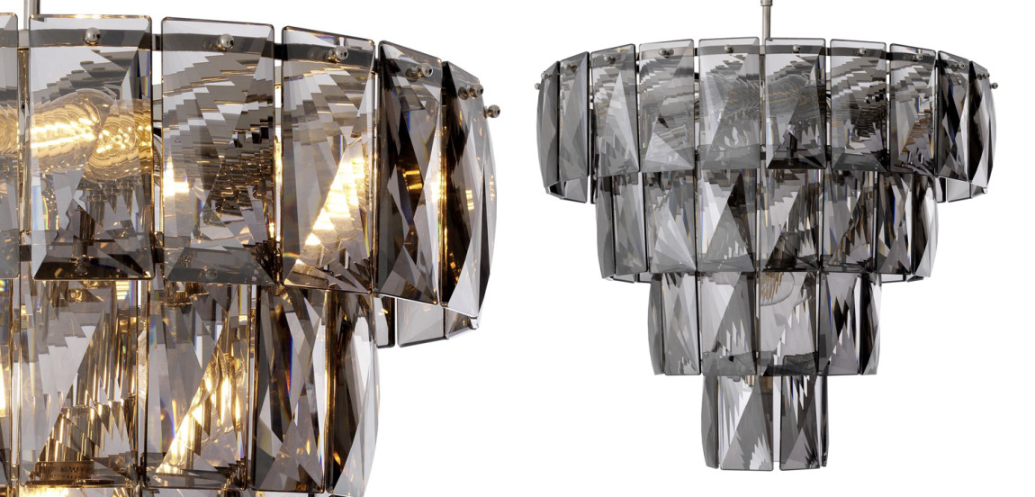 Люстра Eichholtz Chandelier Amazone S smoke