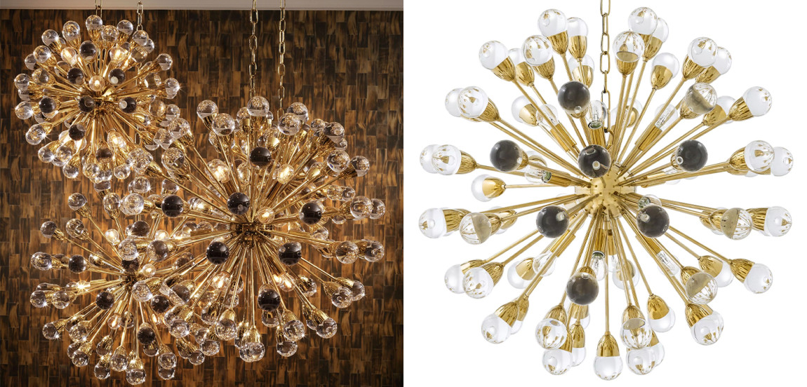 Люстра Eichholtz Chandelier Anto L Gold