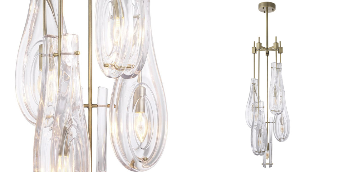 Люстра Eichholtz Chandelier Bellano L Brass