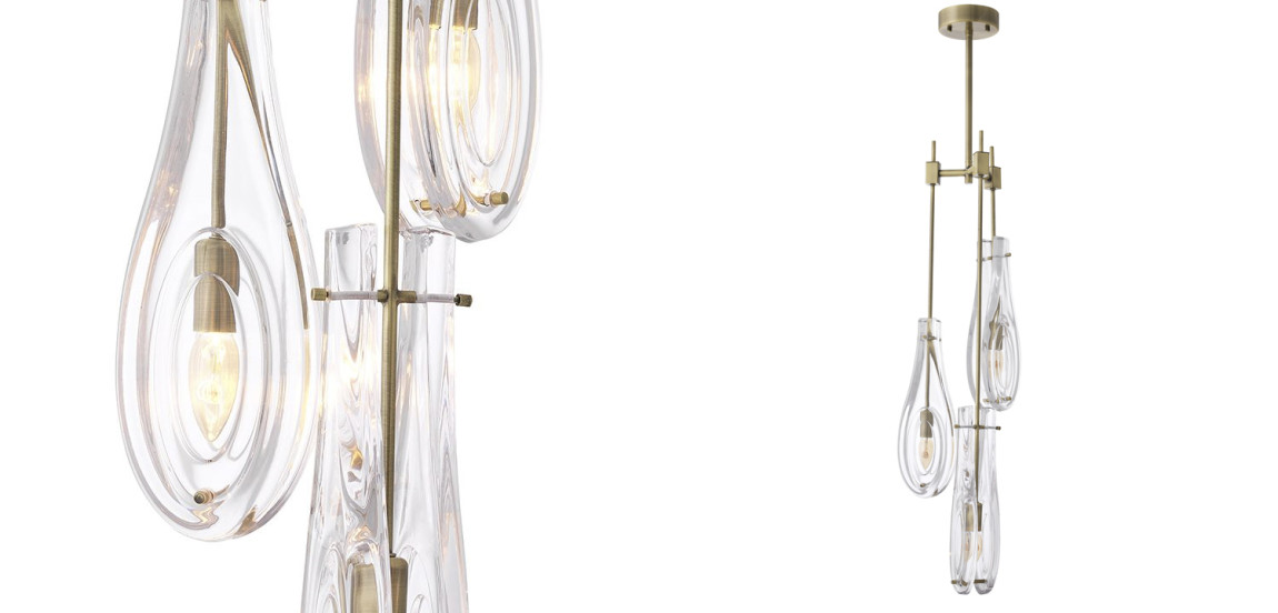 Люстра Eichholtz Chandelier Bellano S Brass