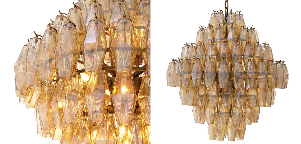 Люстра Eichholtz Chandelier Benini L Amber