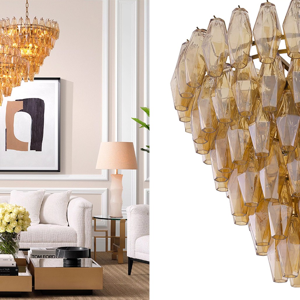 Люстра Eichholtz Chandelier Benini S Amber