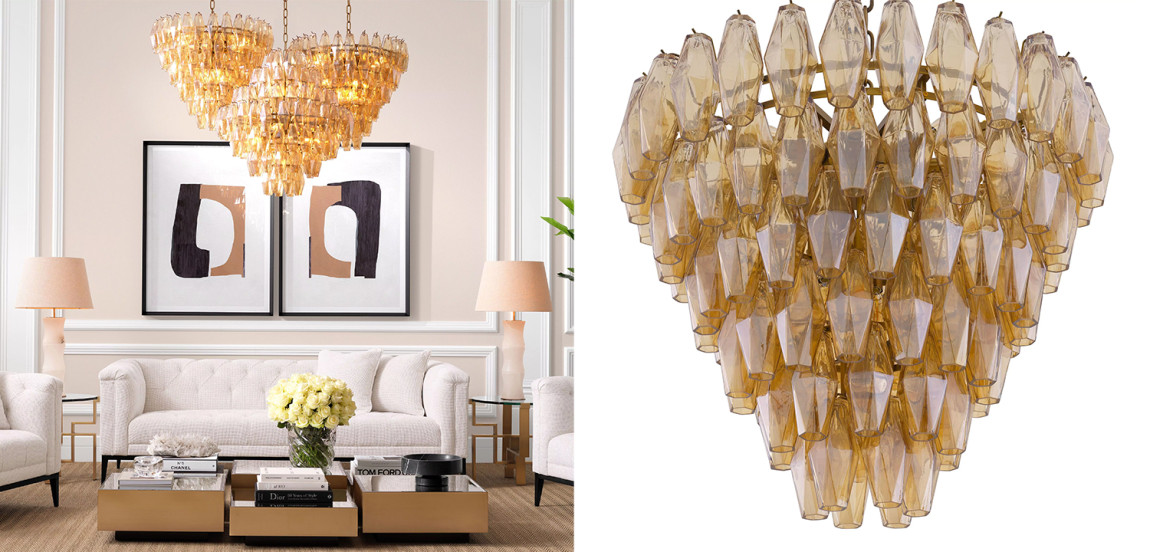 Люстра Eichholtz Chandelier Benini S Amber