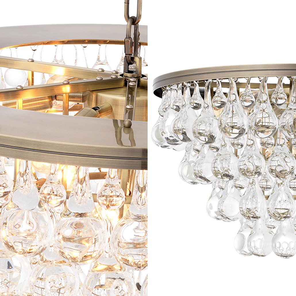 Люстра Eichholtz Chandelier Bolzano Brass