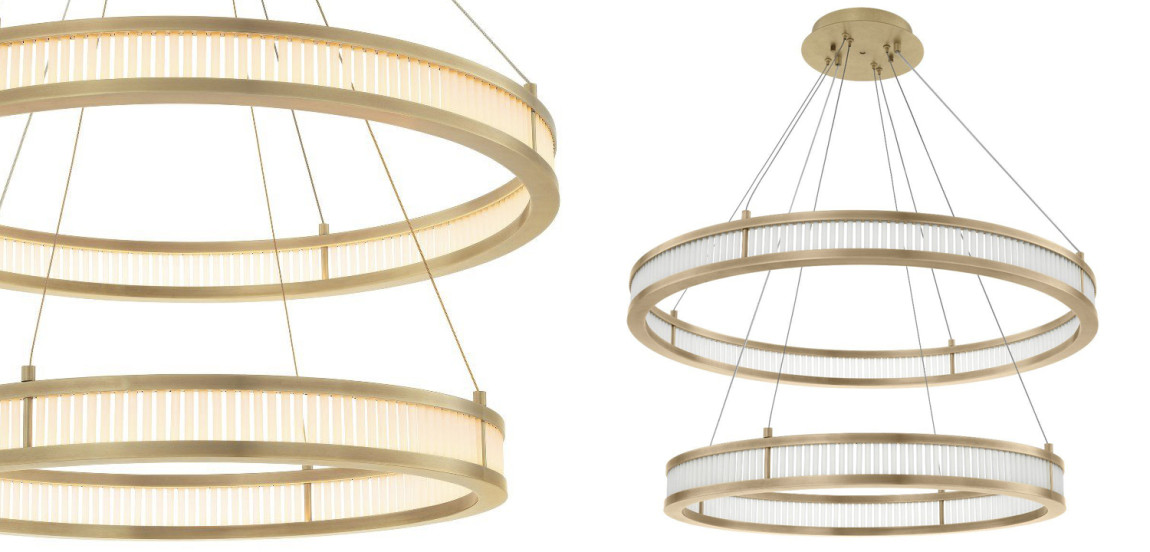 Люстра Eichholtz Chandelier Damien Double Brass