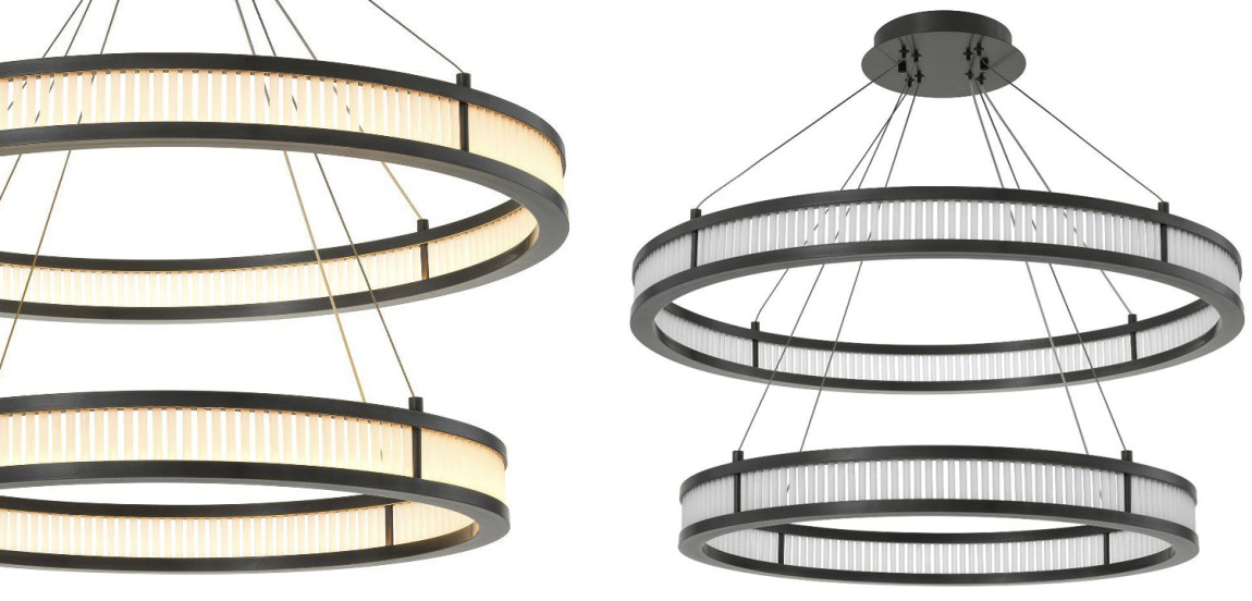 Люстра Eichholtz Chandelier Damien Double Bronze