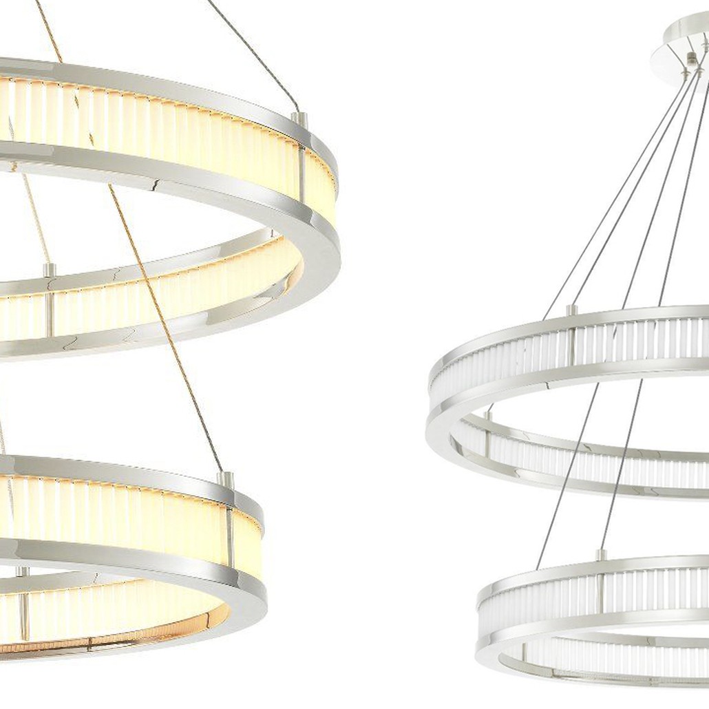 Люстра Eichholtz Chandelier Damien Double Nickel