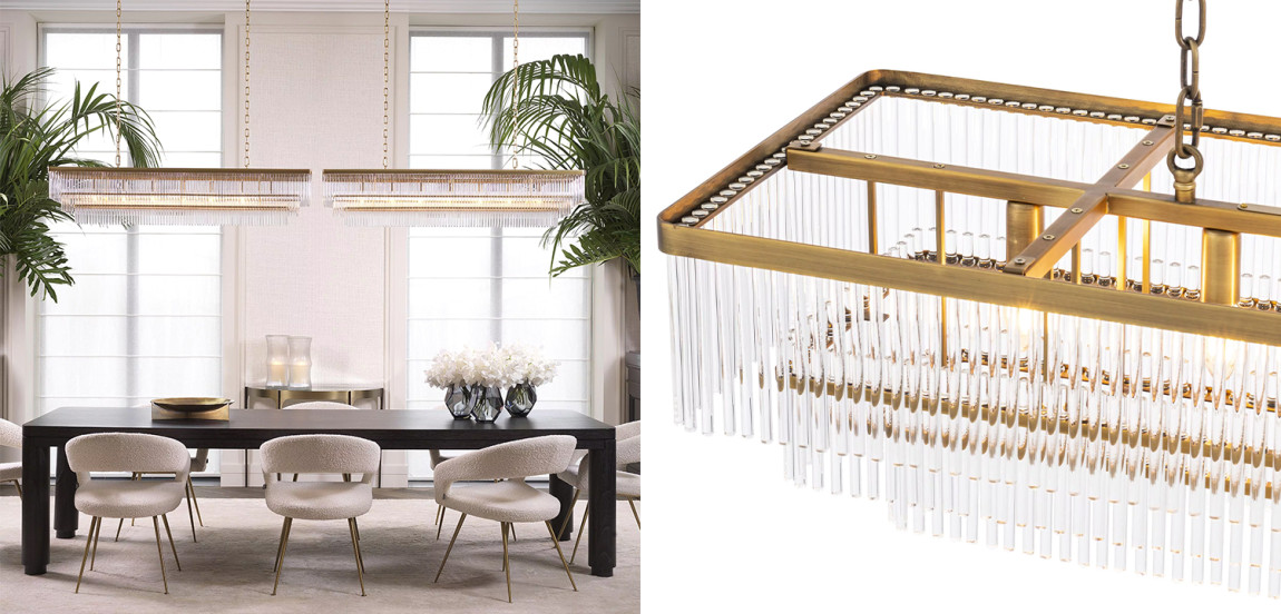 Люстра Eichholtz Chandelier East Rectangular