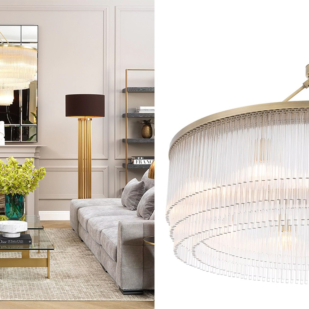 Люстра Eichholtz Chandelier Hector L Brass