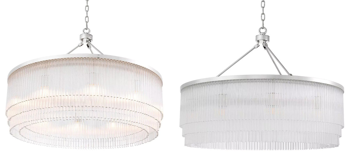 Люстра Eichholtz Chandelier Hector L Nickel