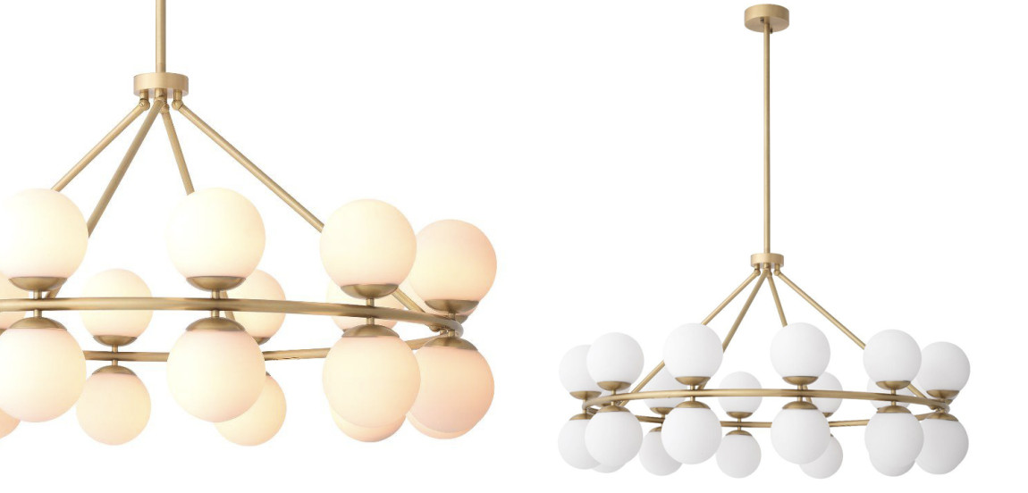 Люстра Eichholtz Chandelier Hutchinson Brass