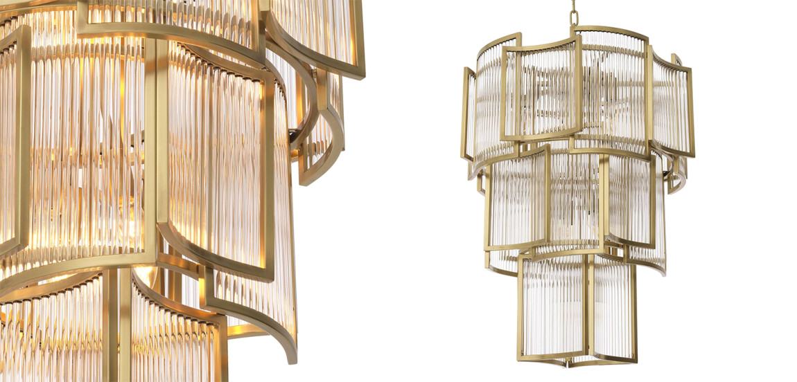 Люстра Eichholtz Chandelier Jet Set Brass