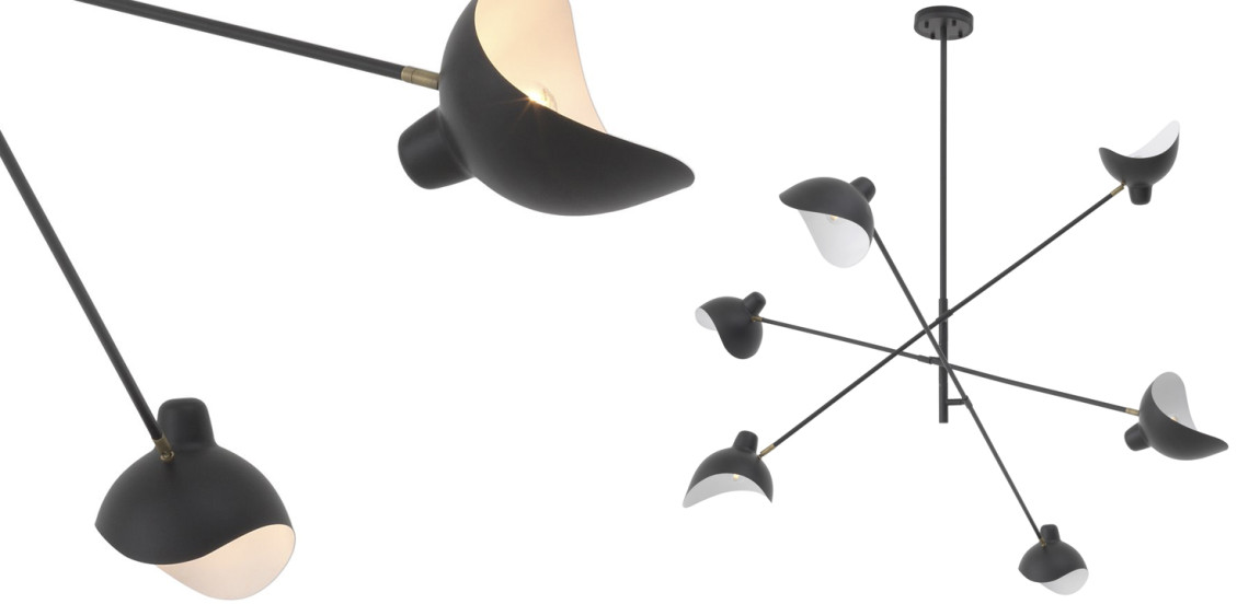 Люстра Eichholtz Chandelier Meryll Black