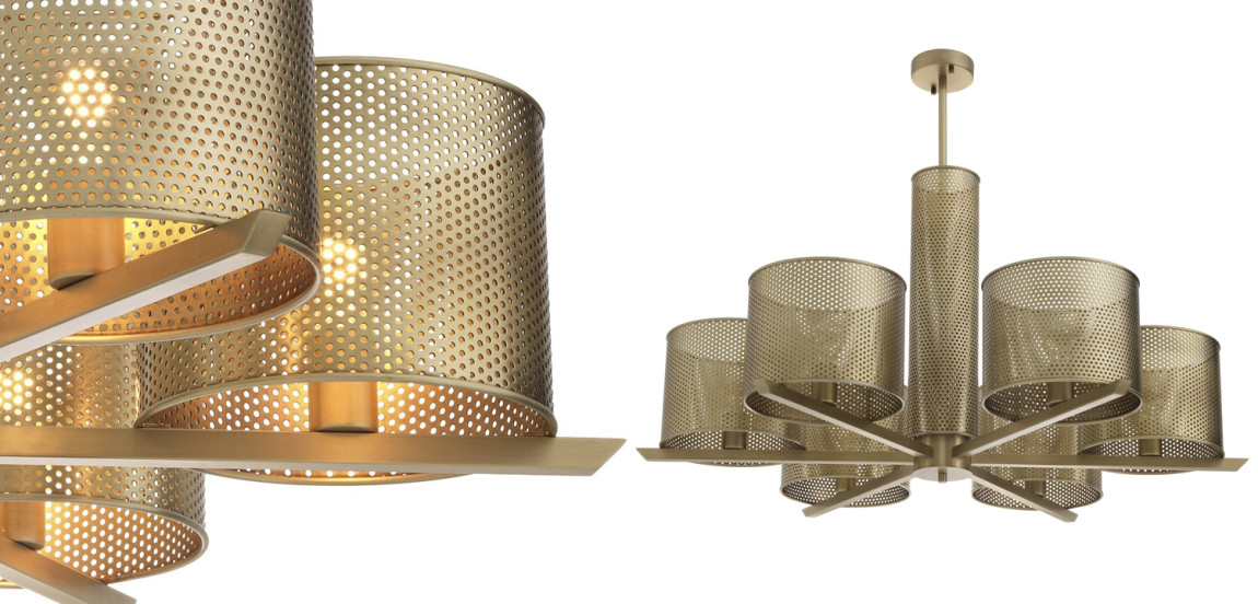 Люстра Eichholtz Chandelier Morrison Brass