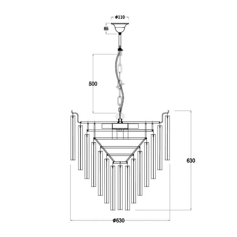 Люстра Eichholtz Chandelier Nova Chrome