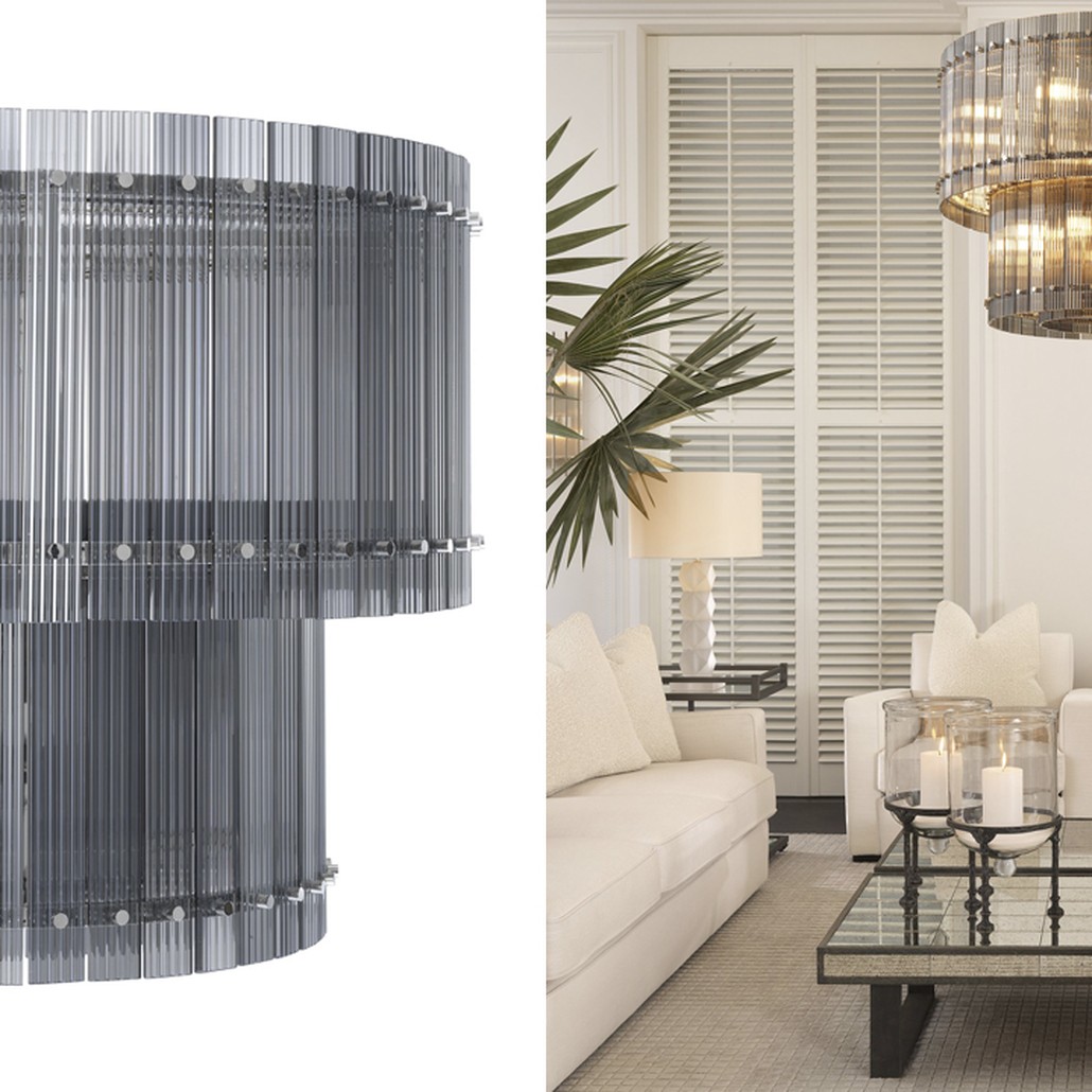 Люстра Eichholtz Chandelier Ruby L smoke