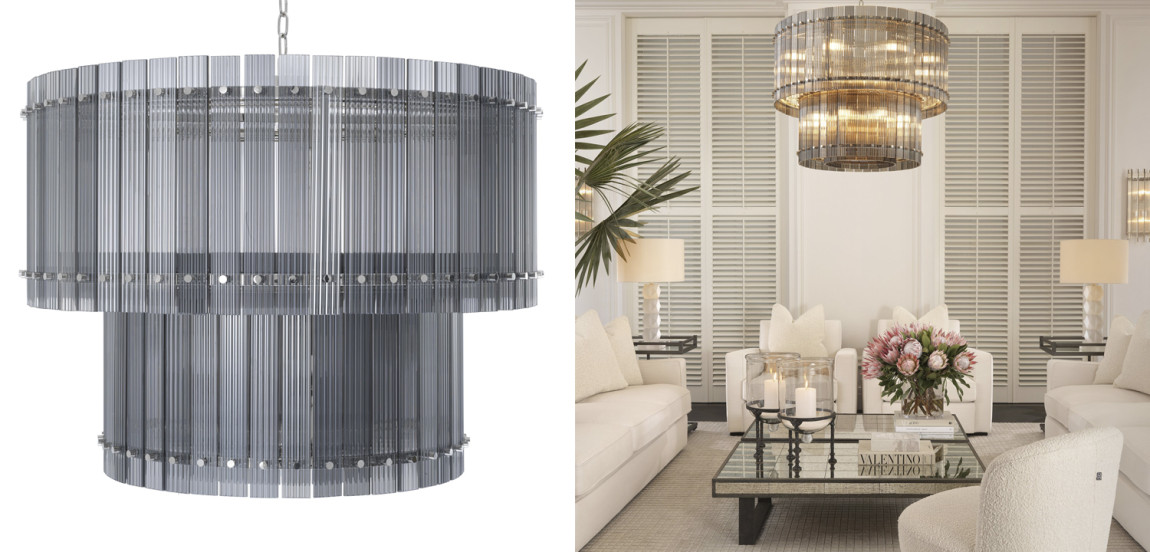 Люстра Eichholtz Chandelier Ruby L smoke