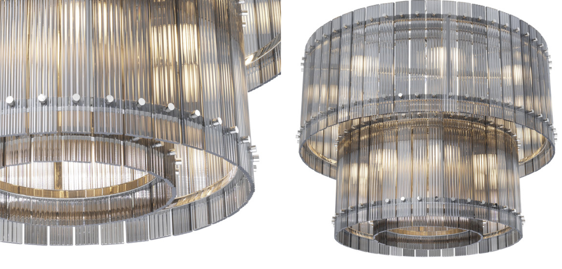 Люстра Eichholtz Chandelier Ruby L smoke