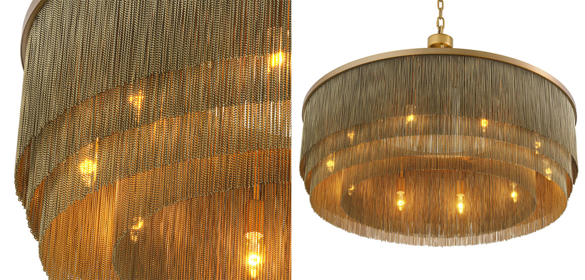 Люстра Eichholtz Chandelier Tissot L Brass