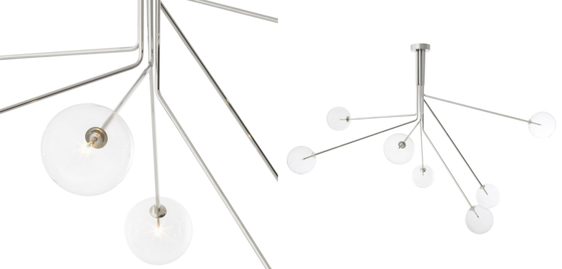 Люстра Eichholtz Chandelier Topaz Nickel