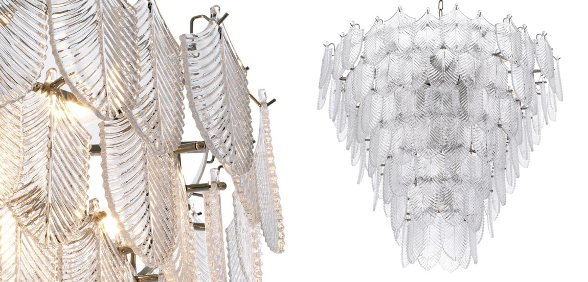 Люстра Eichholtz Chandelier Verbier L clear