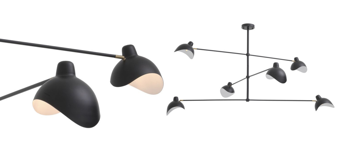 Люстра Eichholtz Chandelier Vince Black
