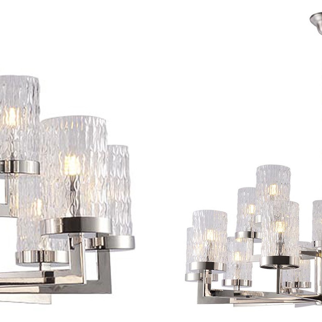 Люстра Estebe Glass Nickel Chandelier 14