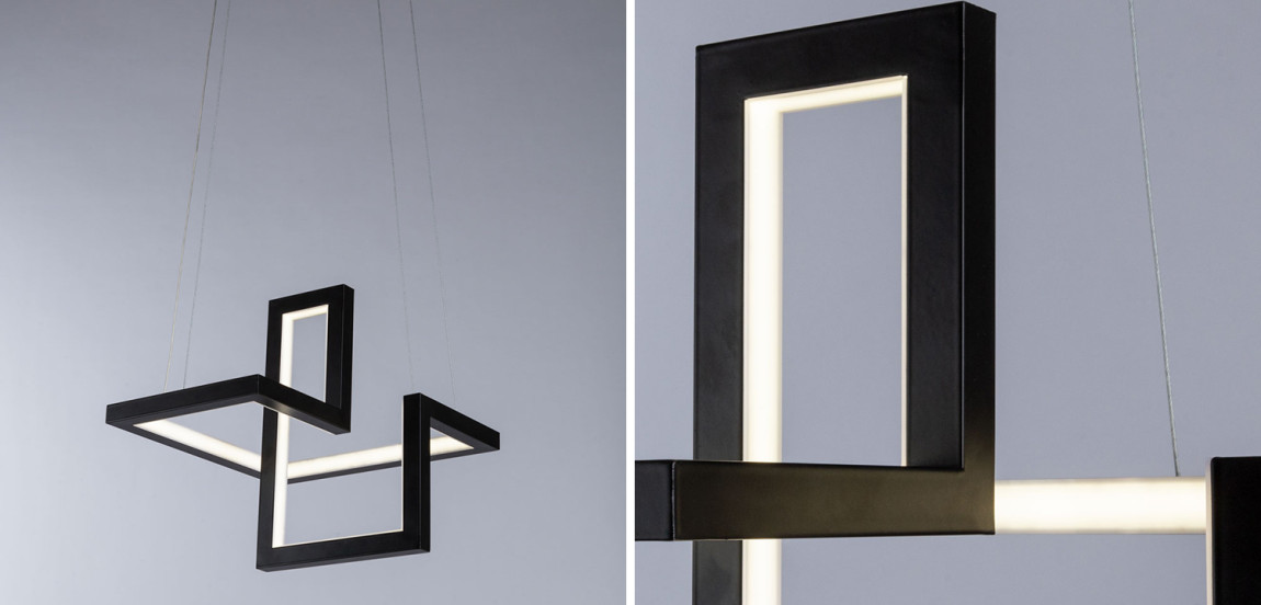 Люстра Esther Geometric Black Chandelier