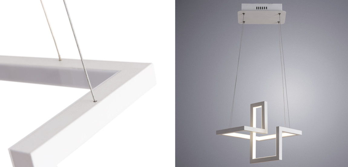 Люстра Esther Geometric White Chandelier III