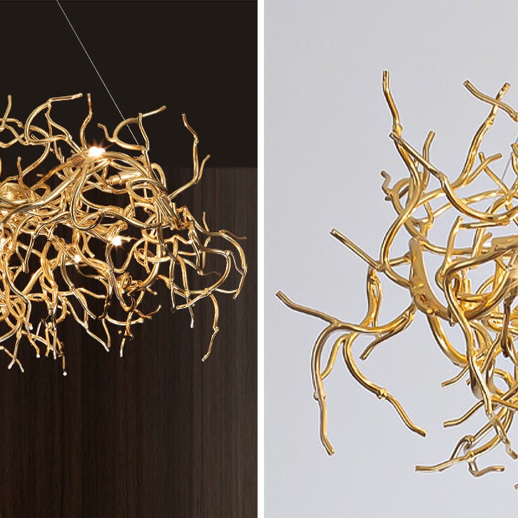 Люстра Felicite Gold Branches Chandelier