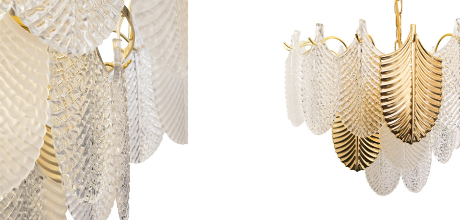 Люстра Feyar Gold c Рельефным Стеклом