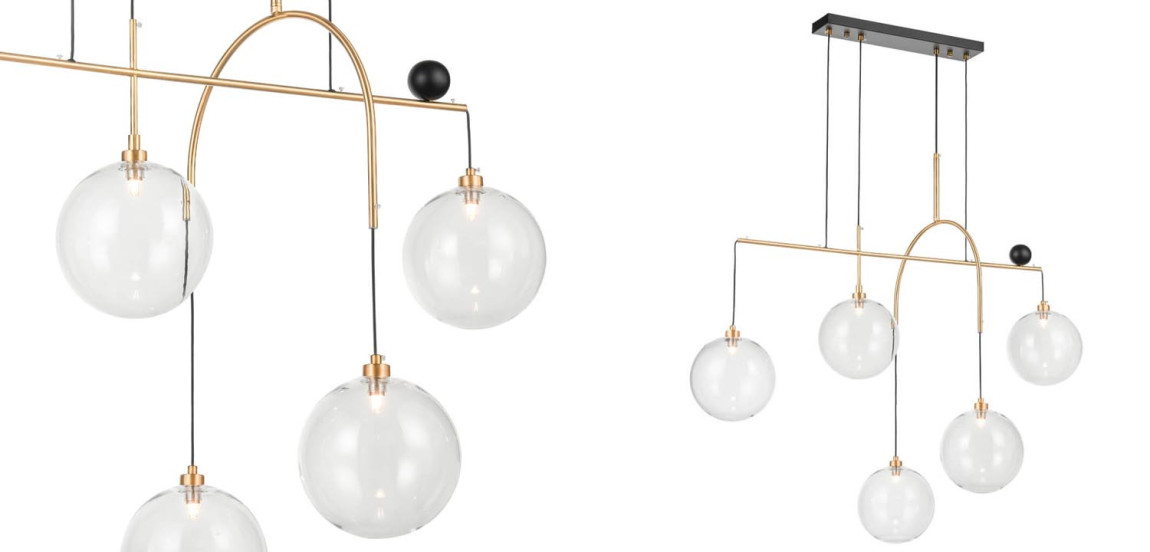 Люстра Five Hanging Balls Chandelier