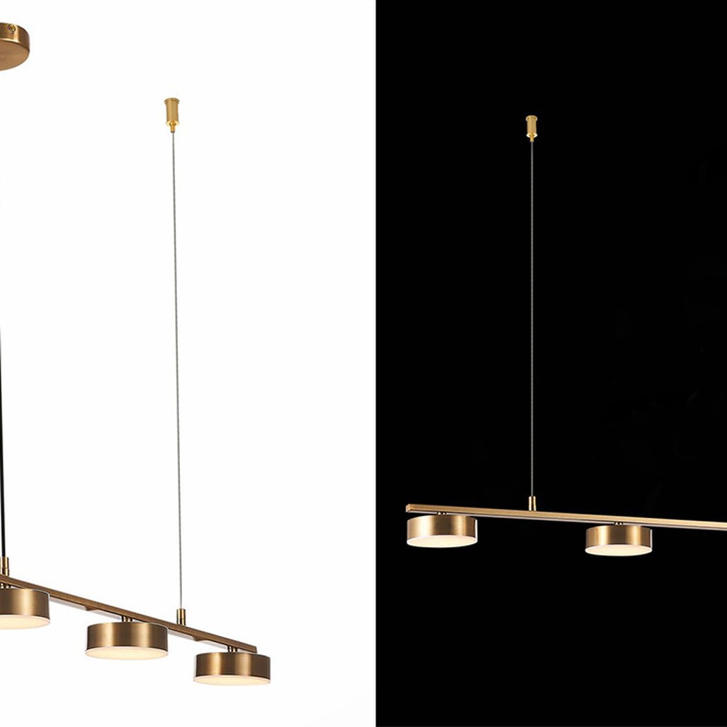 Люстра Five Headlights Linear Chandelier