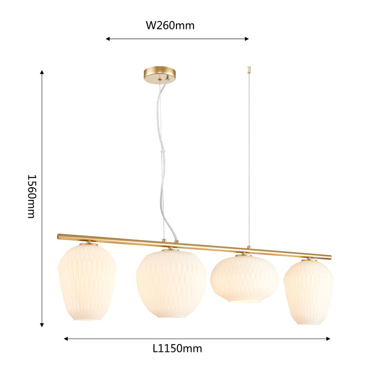 Люстра Foscarini c Белыми Плафонами