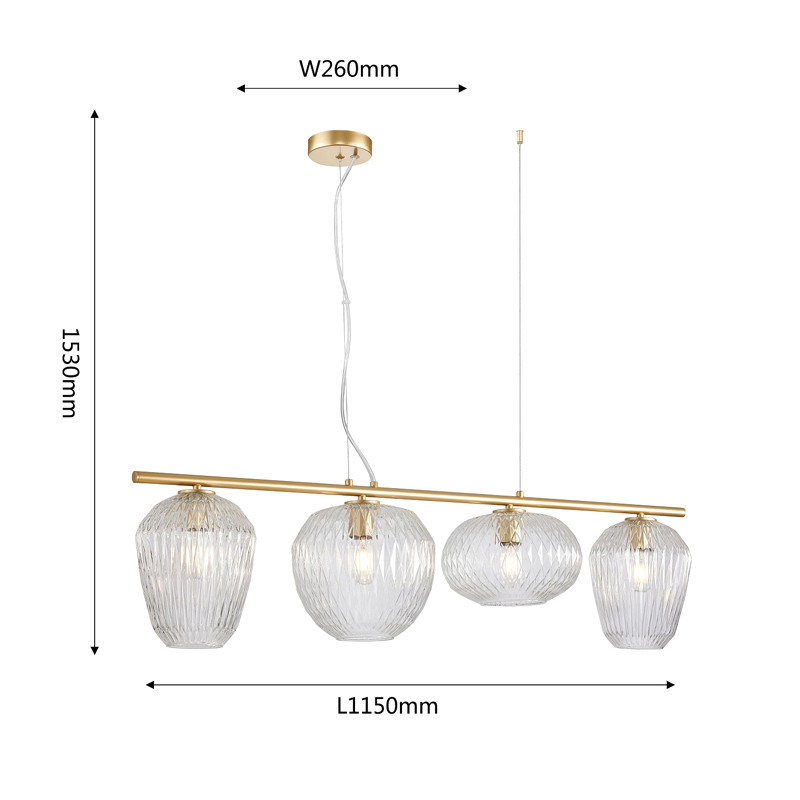 Люстра Foscarini c Прозрачными Плафонами