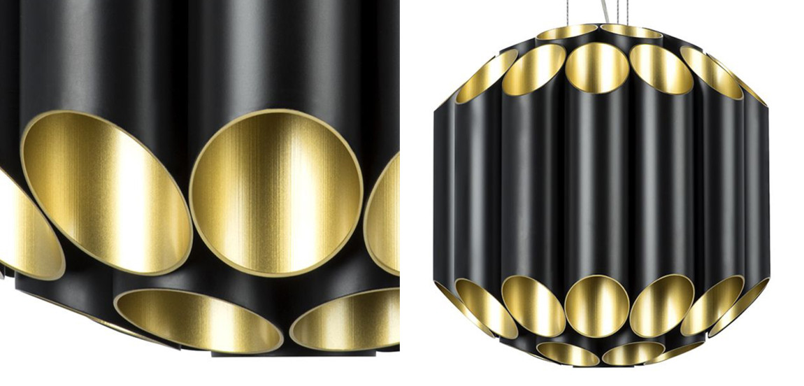 Люстра Garbi Black Pipe Organ Chandelier 44