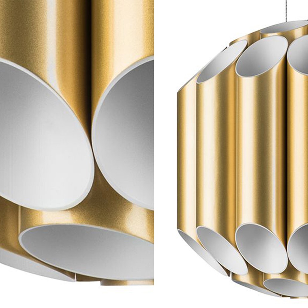 Люстра Garbi Gold Pipe Organ Chandelier 44