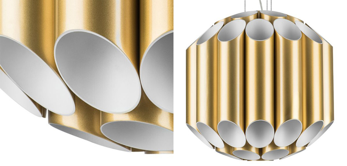 Люстра Garbi Gold Pipe Organ Chandelier 44