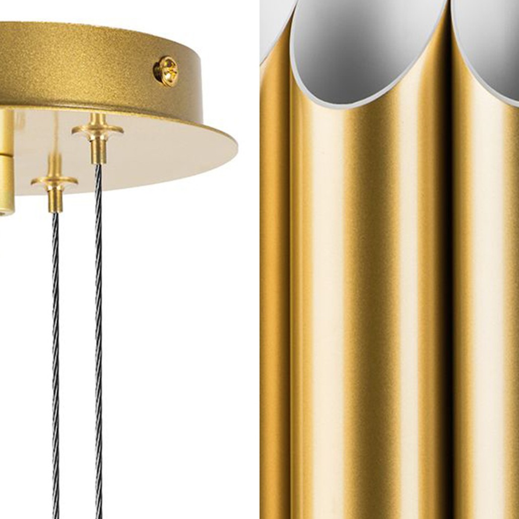 Люстра Garbi Gold Pipe Organ Chandelier 80