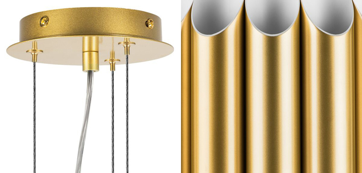 Люстра Garbi Gold Pipe Organ Chandelier 80