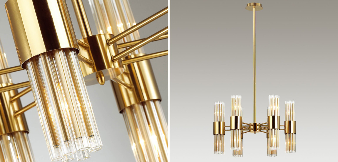 Люстра Gladwin Glass Tubes Chandelier