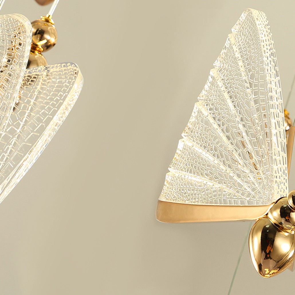 Люстра Glass butterfly chandelier A
