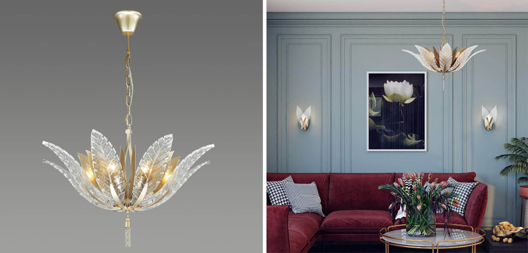 Люстра Glass Petals Chandelier 75