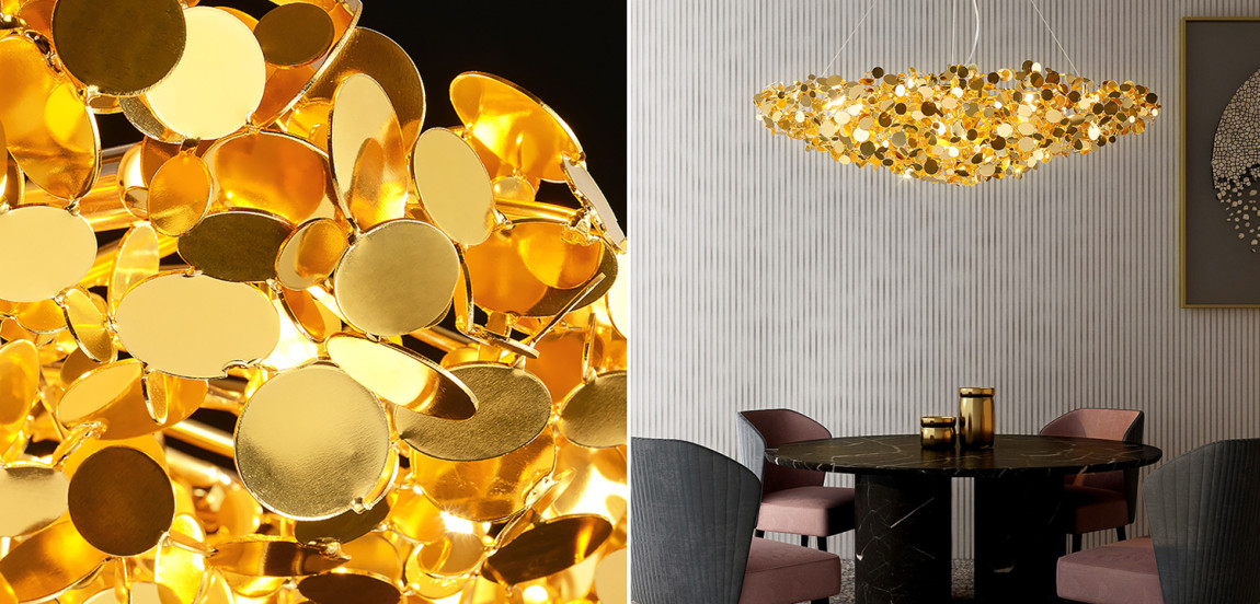 Люстра Godfreet Gold Chandelier