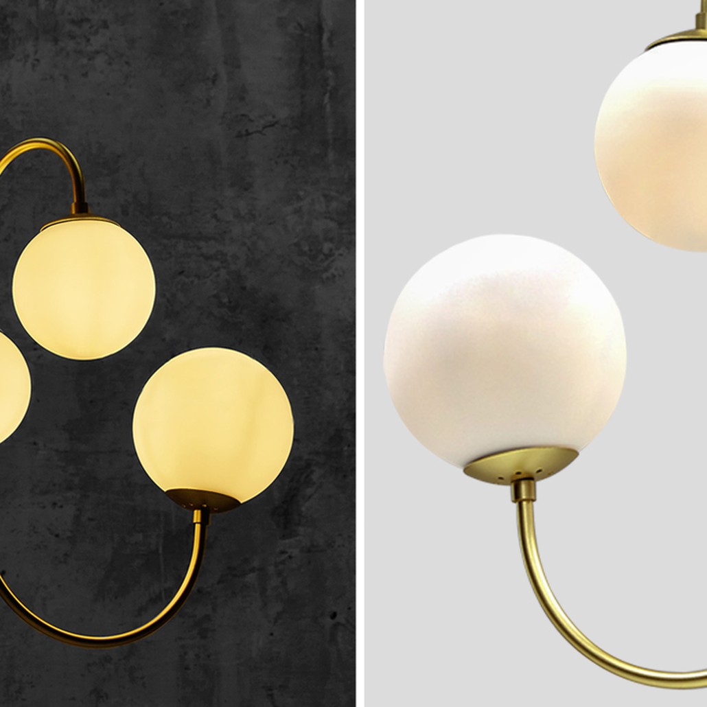 Люстра Gooseneck Pelle Gold Chandelier