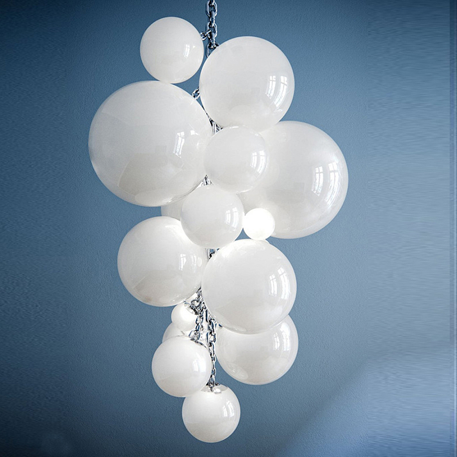 Люстра Grape Balls Белое стекло