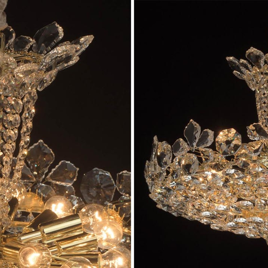 Люстра Griselda Crystal Chandelier gold