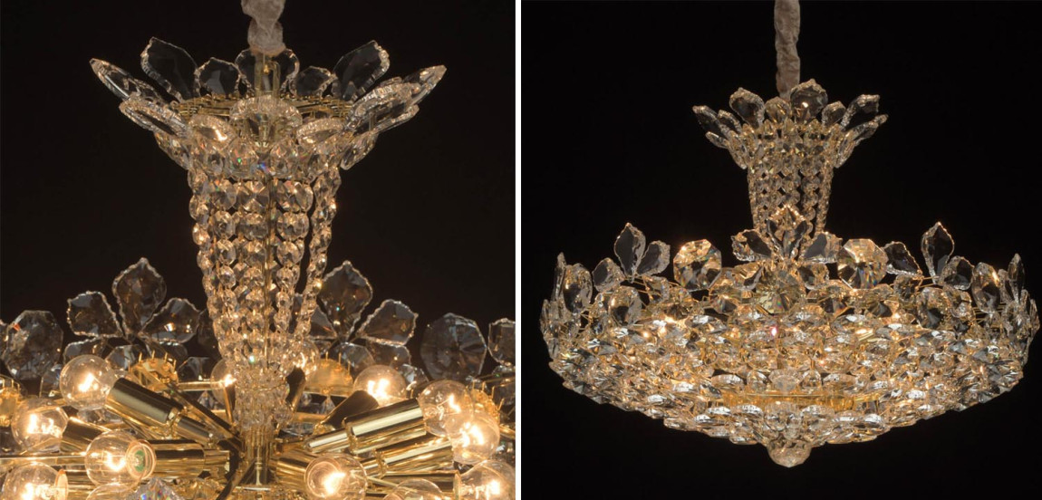 Люстра Griselda Crystal Chandelier gold