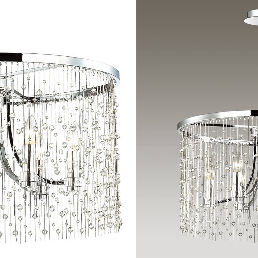 Люстра Hailstorm Rain Chandelier chrome